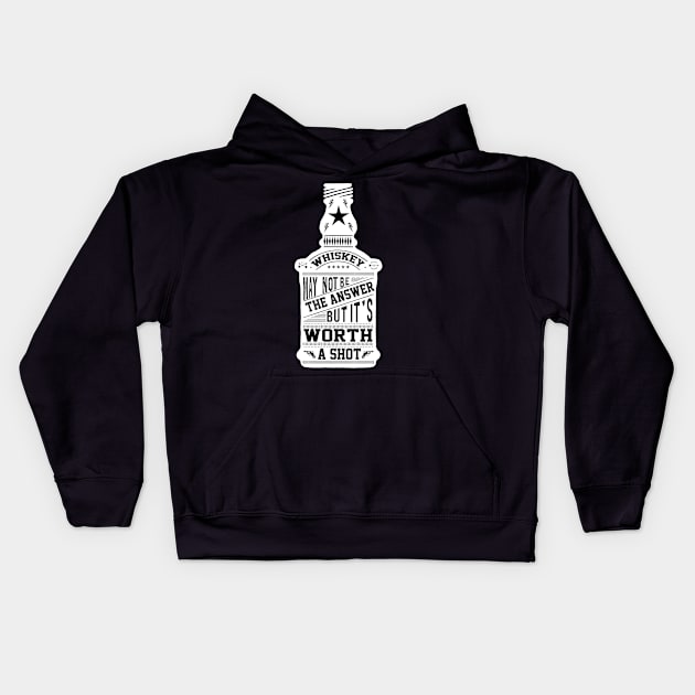 Whiskey Bourbon Whisky Scotch Blended Gift Kids Hoodie by Tee__Dot